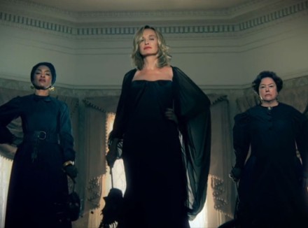 http://www.eonline.com/news/457168/american-horror-story-coven-promo-first-look-at-kathy-bates-jessica-lange-and-the-class-of-witches